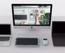 复古打字机风格蓝牙机械键盘 多平台兼容，一键切换的办公美学